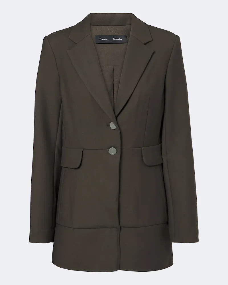 Proenza Schouler Blazer Maera aus einem Wollgemisch Grün