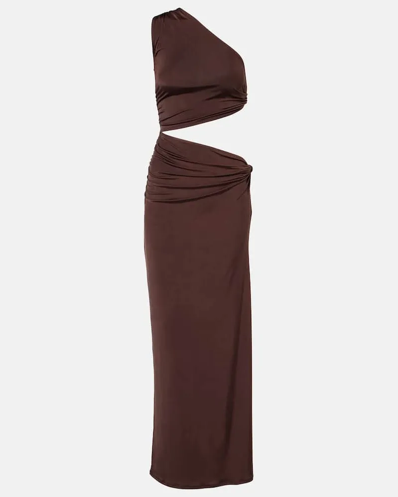 JADE SWIM One-Shoulder-Maxikleid Yana Braun