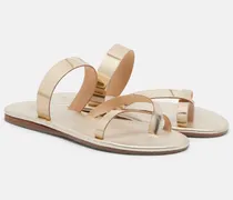 Sandalen Daphnae aus Metallic-Leder