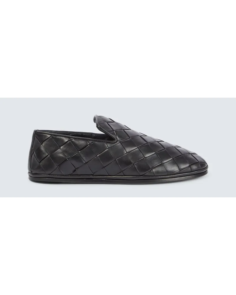 Bottega Veneta Slip-Ons Sunday aus Leder Schwarz