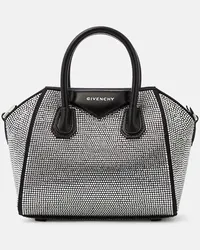 Givenchy Tote Antigona Toy Mini mit Kristallen Schwarz