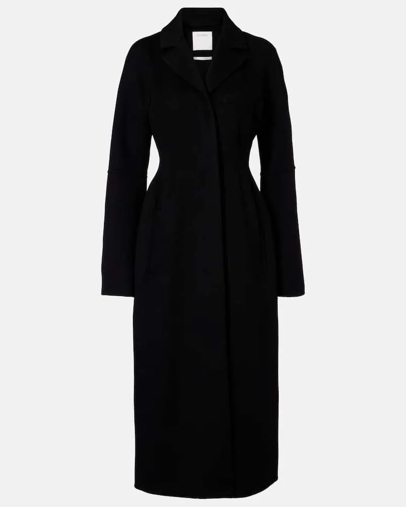 SPORTMAX Mantel aus Schurwolle Schwarz