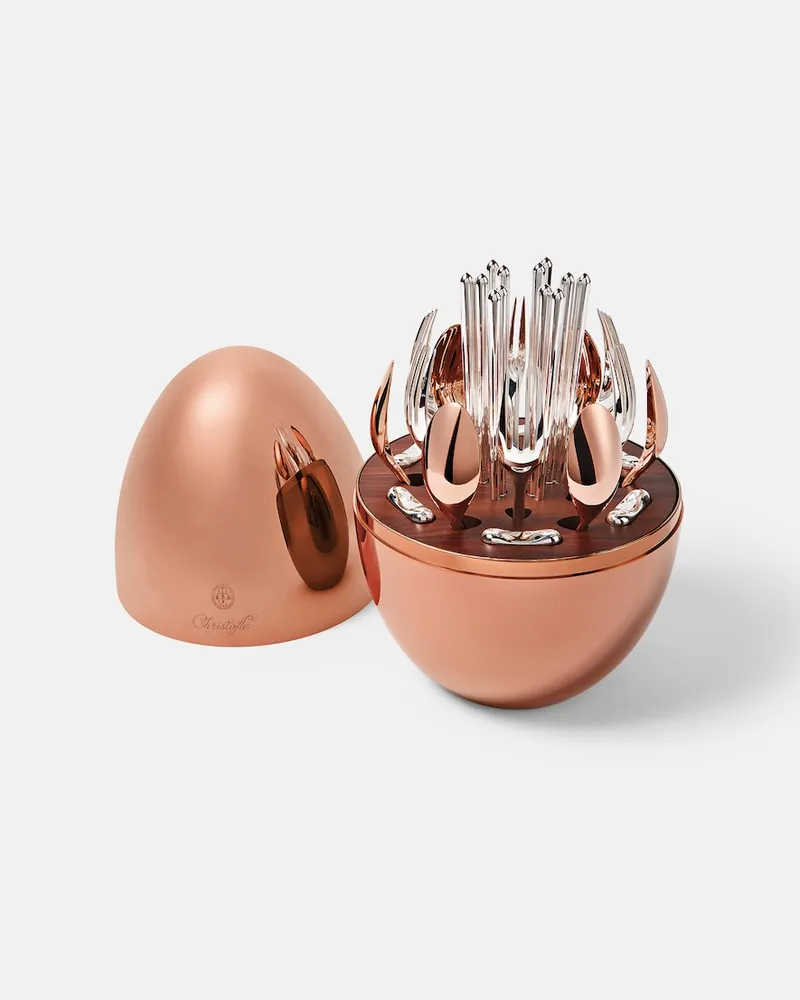 Christofle Besteckset Mood Asia Precious mit Aufbewahrungsbox, 24-teilig Silber