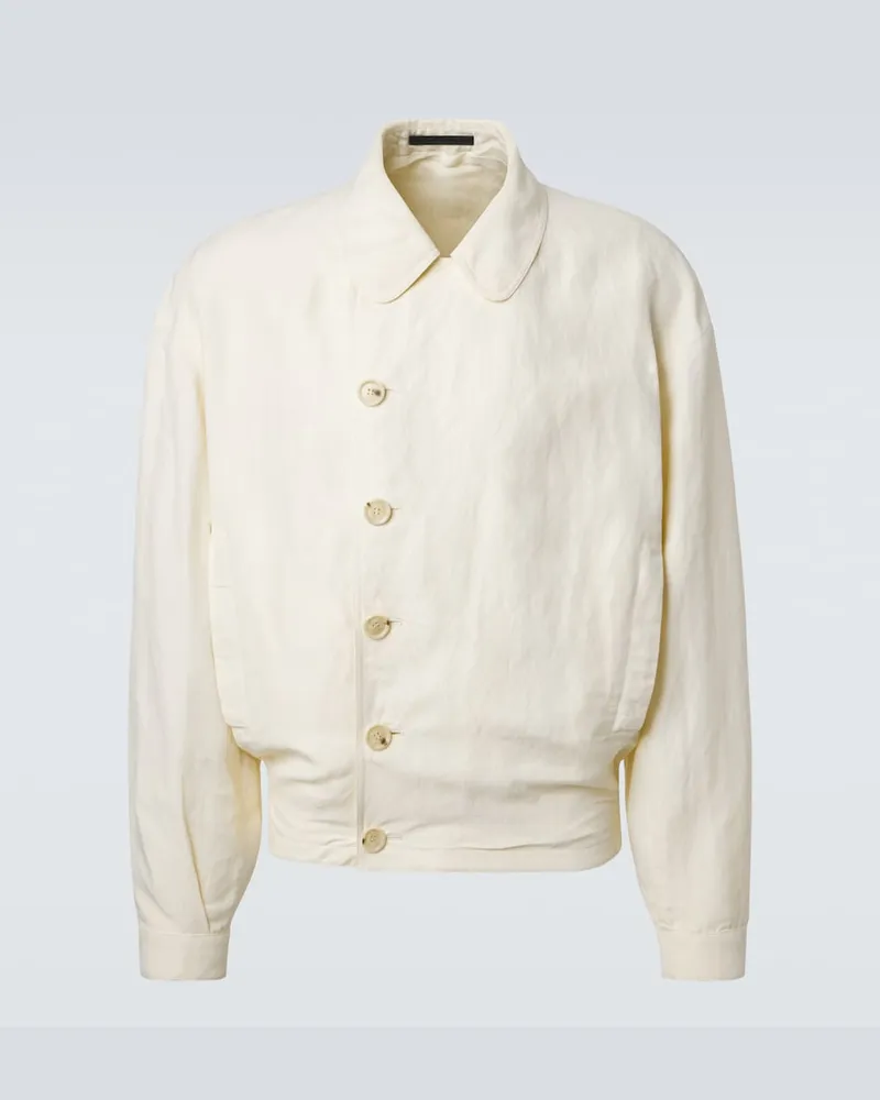 Giorgio Armani Oversize-Bomberjacke Weiß