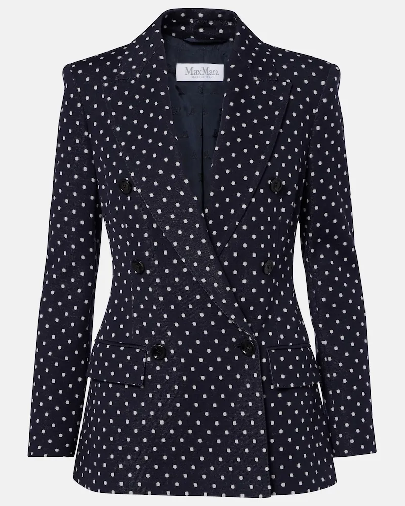 Max Mara Blazer aus Jersey Blau