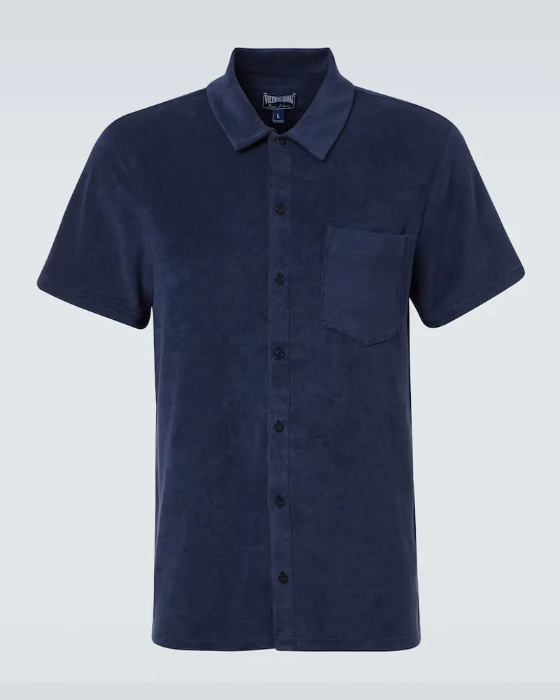 Vilebrequin Polohemd Charli aus Frottee Blau