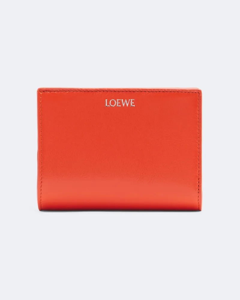 Loewe X Cosima von Bonin Portemonnaie Claw aus Leder Orange