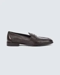 Brioni Loafers aus Leder Braun