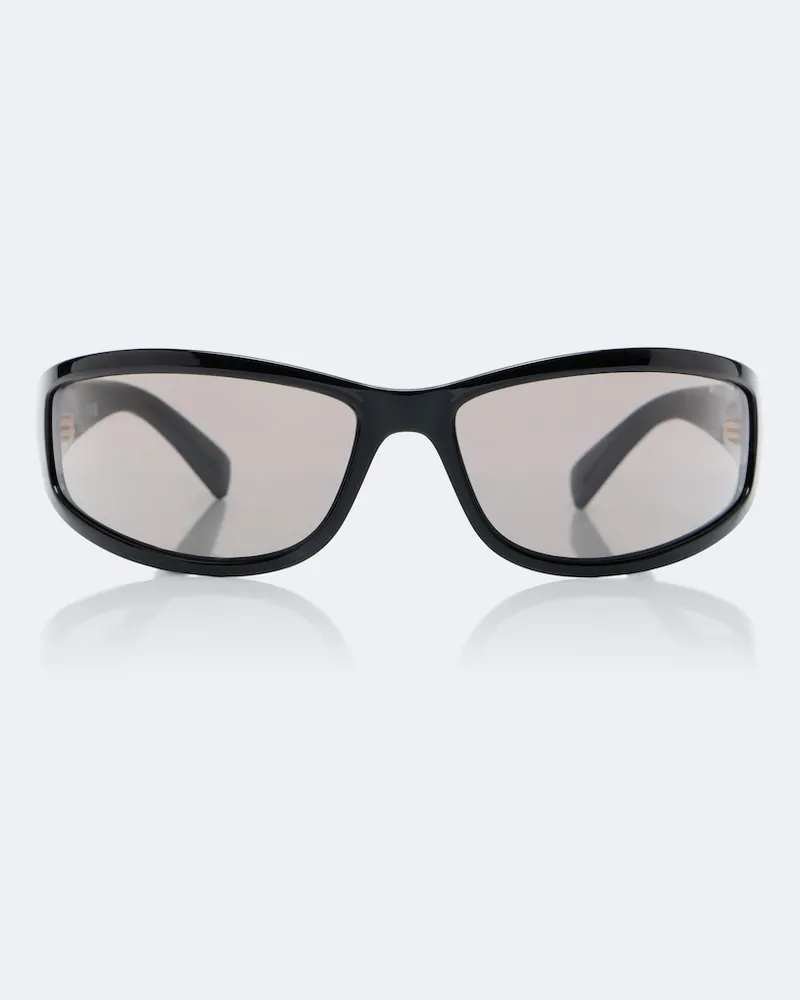 Miu Miu Eckige Sonnenbrille Signature Schwarz
