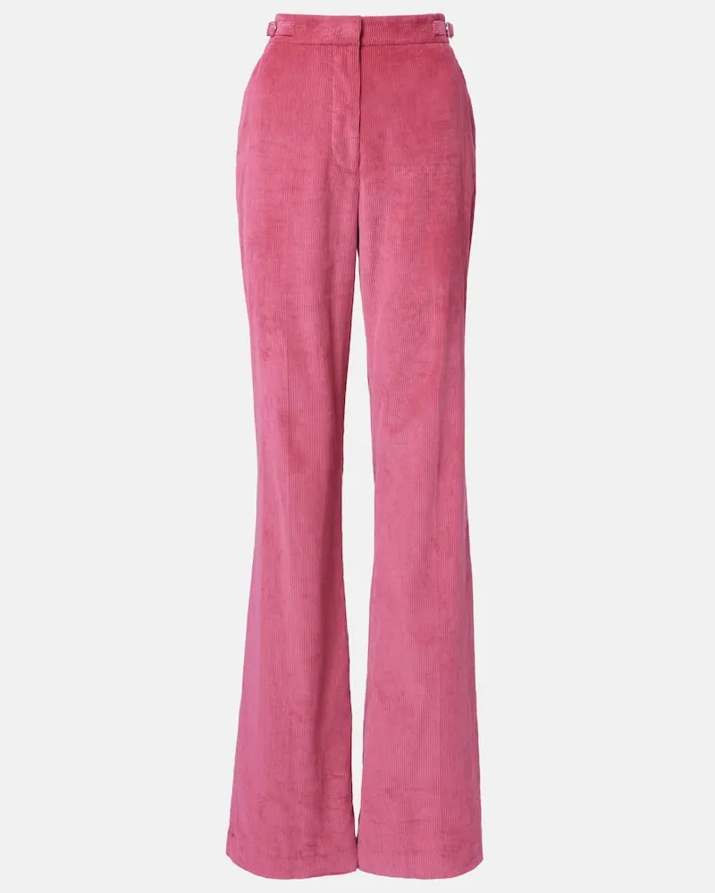 Gabriela Hearst Hose Vesta aus Baumwoll-Cord Rosa