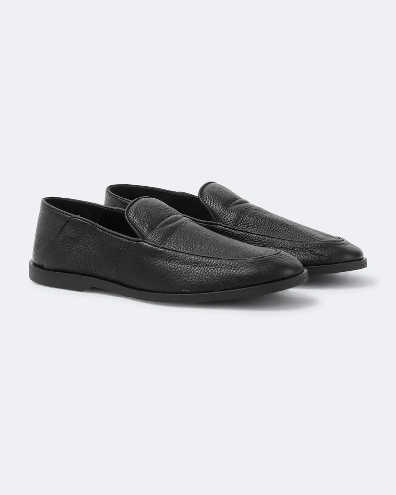 George Cleverley Loafer aus Leder Schwarz