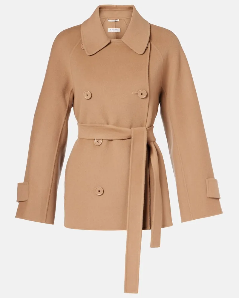 Max Mara Cabanjacke Louis aus Schurwolle Braun