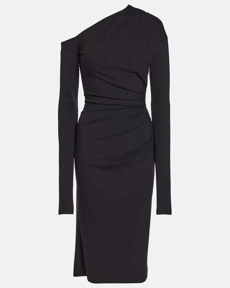 Dolce & Gabbana Midikleid aus Jersey Schwarz