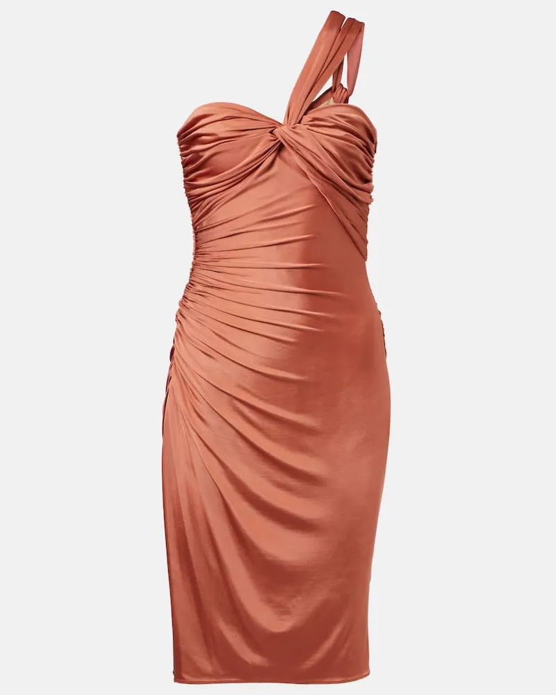 Tom Ford Cocktailkleid aus Jersey Braun