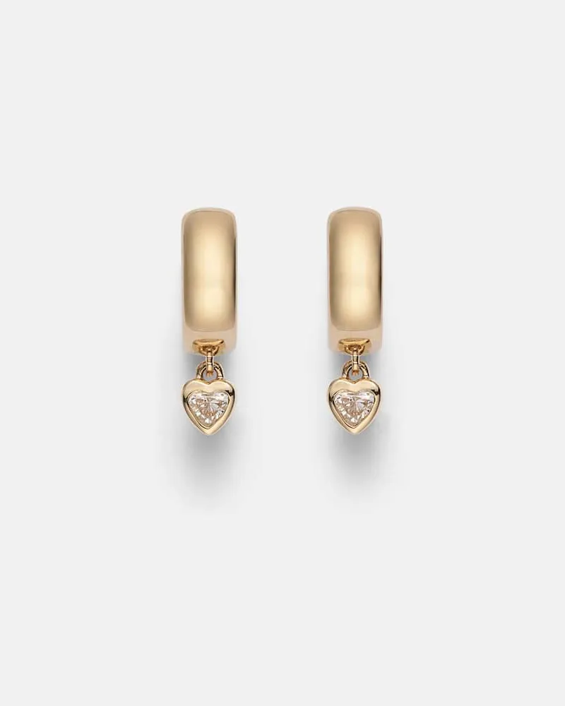 Roxanne First Ohrringe aus 14kt Gelbgold mit Diamanten Gold