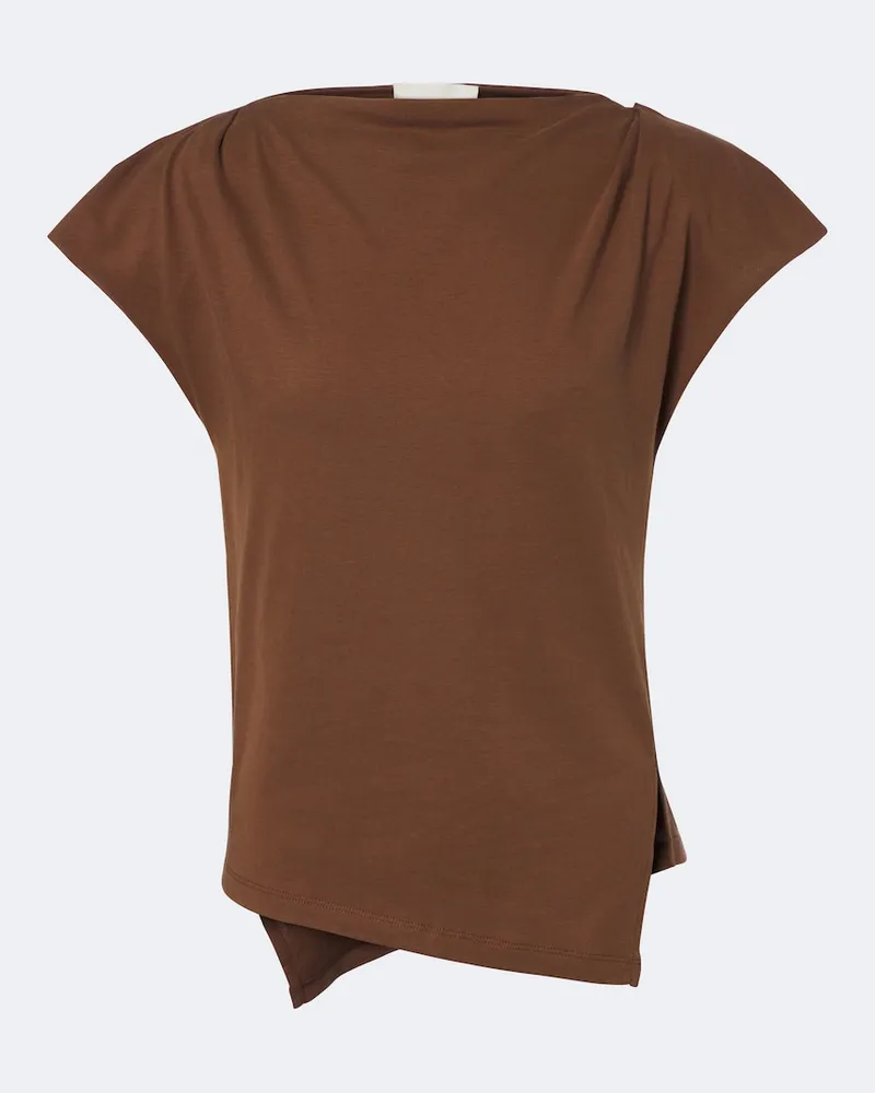 Isabel Marant Top Sebani aus Baumwolle Braun