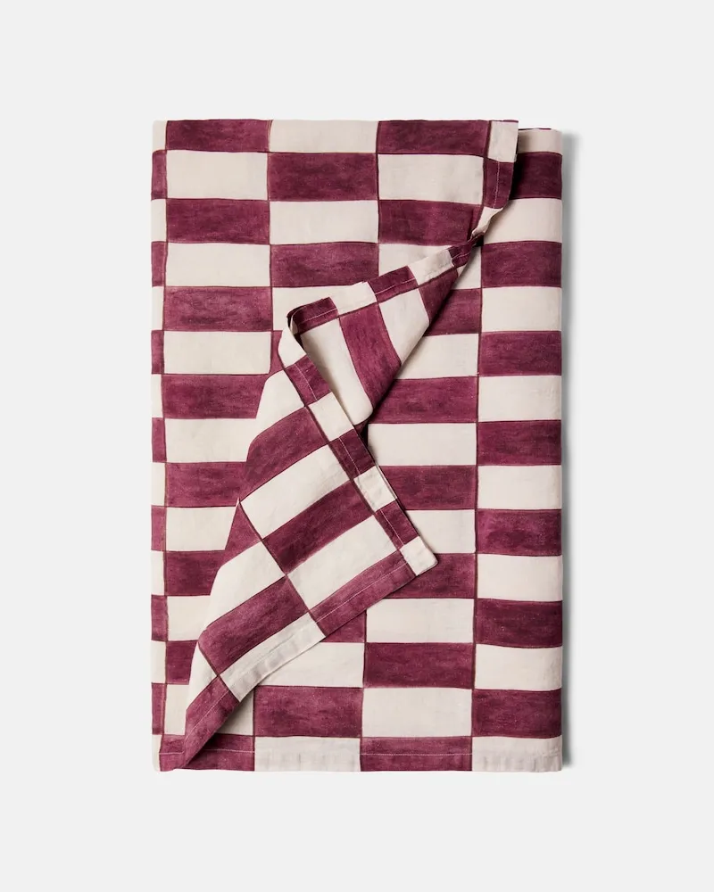 Once Milano Tischdecke Burgunderrot