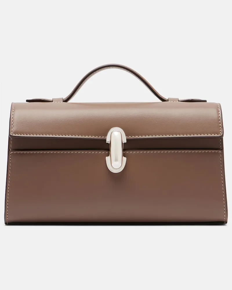 SAVETTE Henkeltasche Symmetry aus Leder Beige