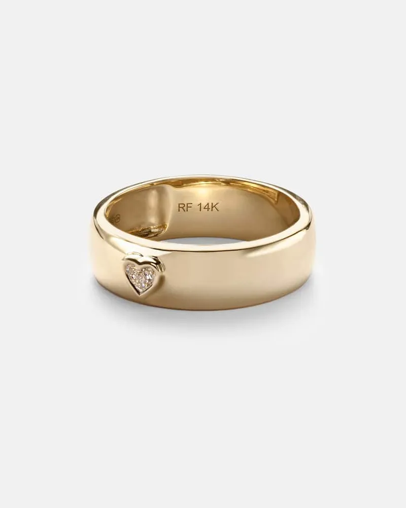 Roxanne First Ring aus 14kt Gelbgold mit Diamant Gold