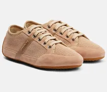 Sneakers Slim mit Veloursleder