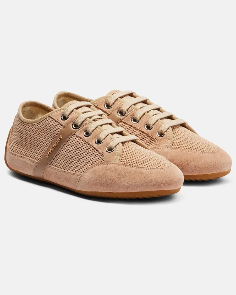 Givenchy Sneakers Slim mit Veloursleder Rosa