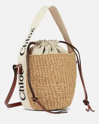 Chloé Chloe Bucket-Bag Woody Small mit Leder Braun