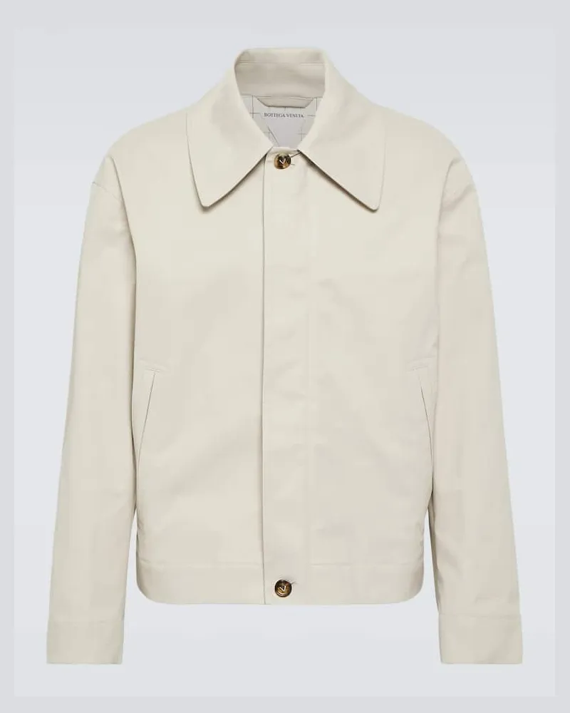 Bottega Veneta Blouson aus Baumwolle Weiß