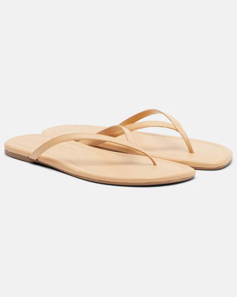 STAUD Sandalen Freja aus Leder Beige