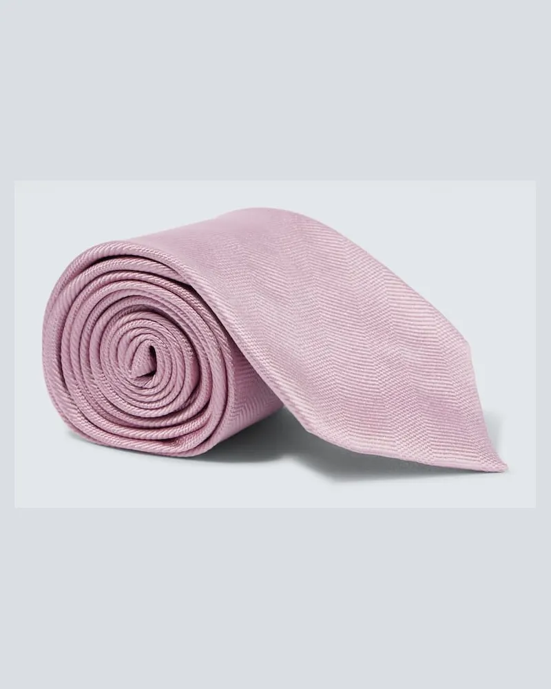 Tom Ford Krawatte aus Seide Rosa