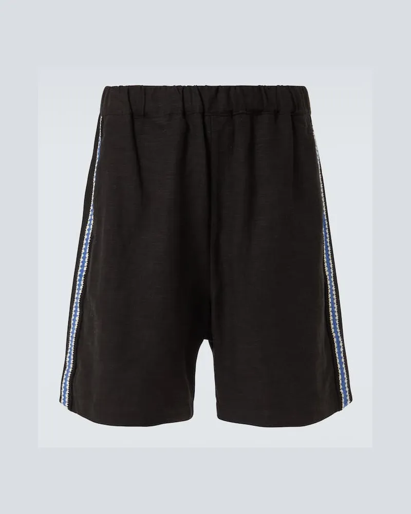 COMMAS Shorts mit Häkelstrick Schwarz