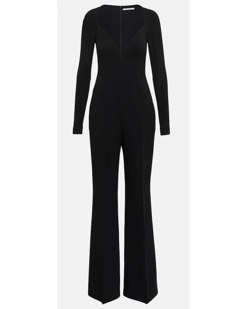 Stella McCartney Jumpsuit aus Crêpe Schwarz