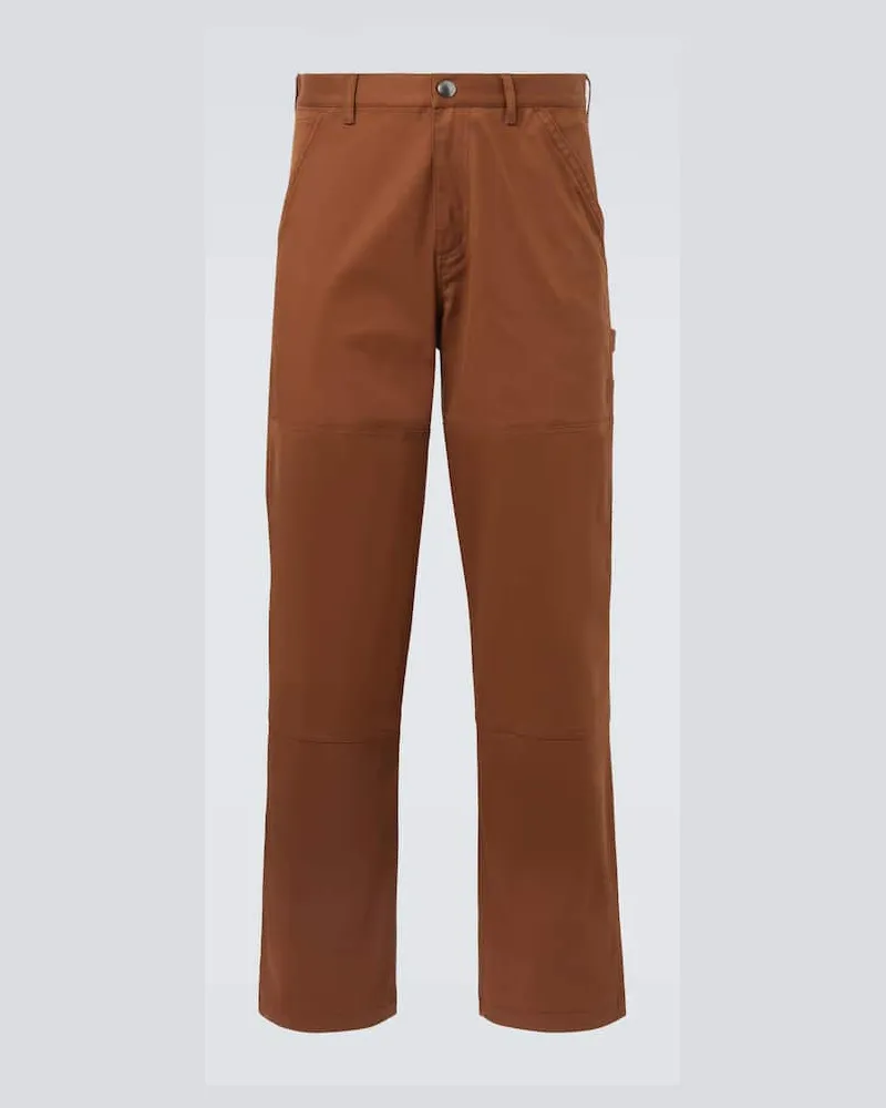 Moncler Chinohose aus Gabardine Braun