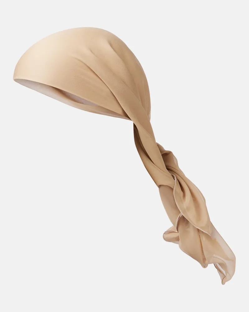 Magda Butrym Tuch aus Seide Beige