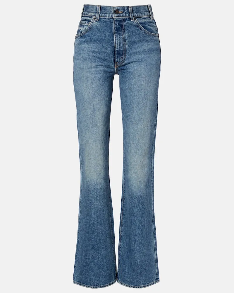 Nili Lotan Mid-Rise Straight Jeans Joan Blau