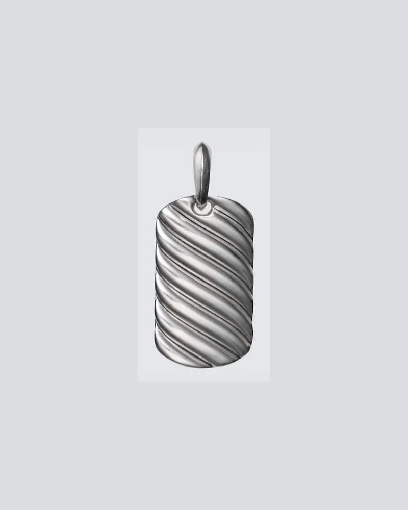 David Yurman Anhänger Sculpted Cable aus Sterlingsilber Silber