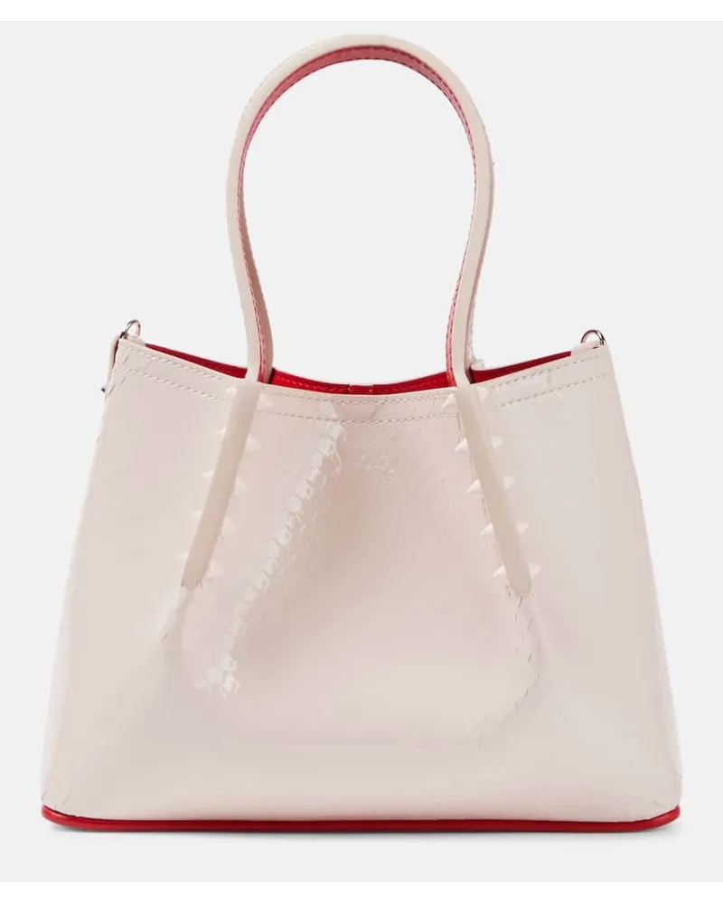 Christian Louboutin Tote Cabarock Mini aus Leder Braun