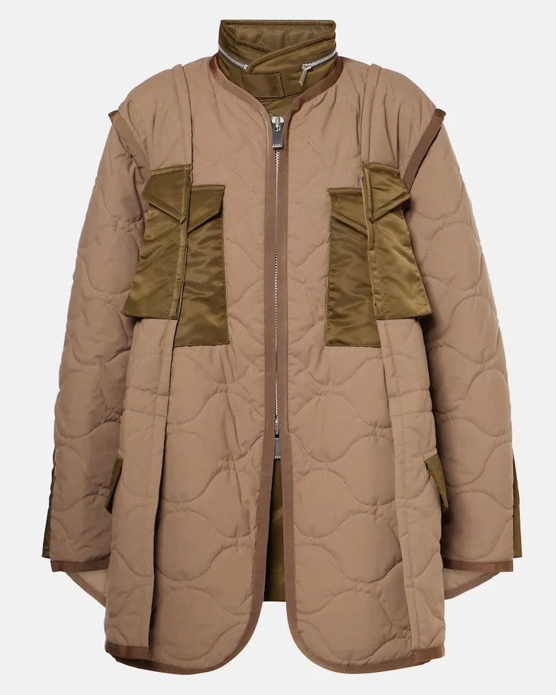 Sacai Steppjacke Beige