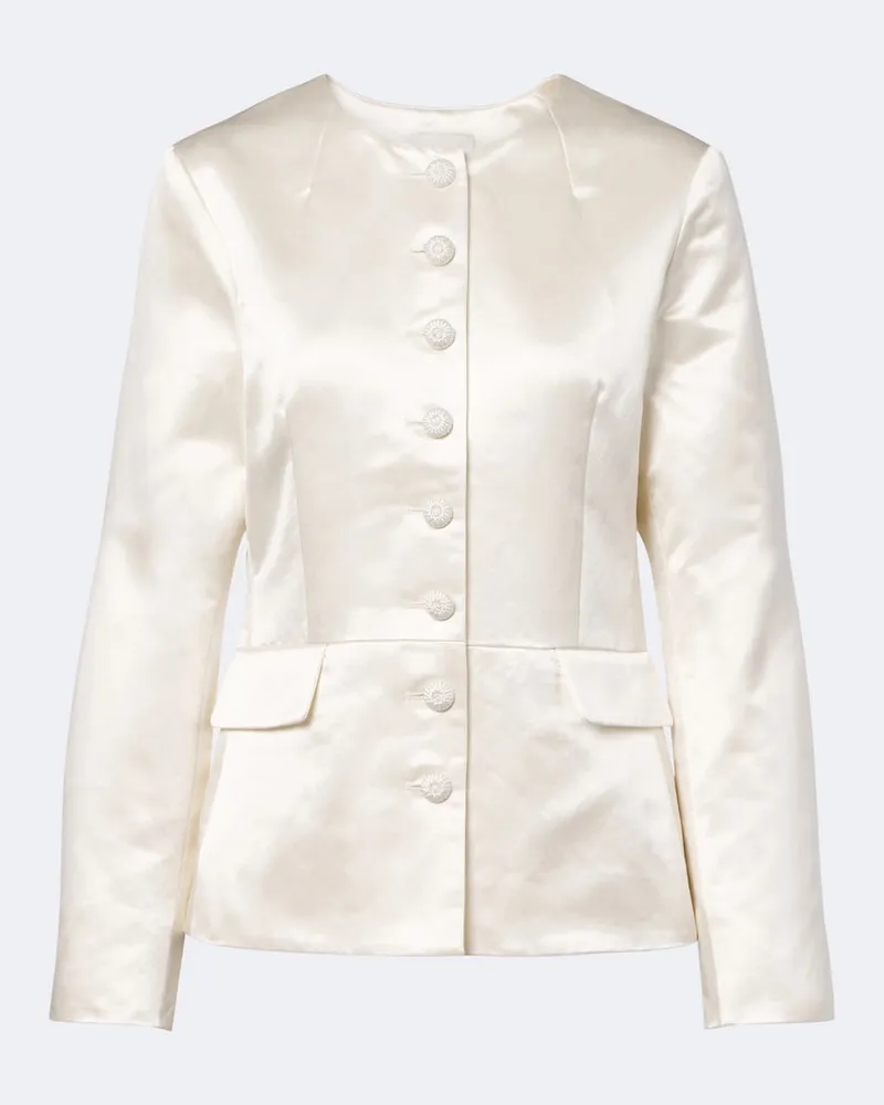 Posse Jacke Verity aus Satin Weiß