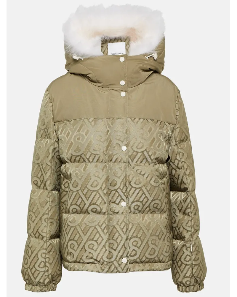 Yves Salomon Skijacke mit Shearling Multicolor