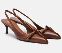 Slingback-Pumps aus Leder