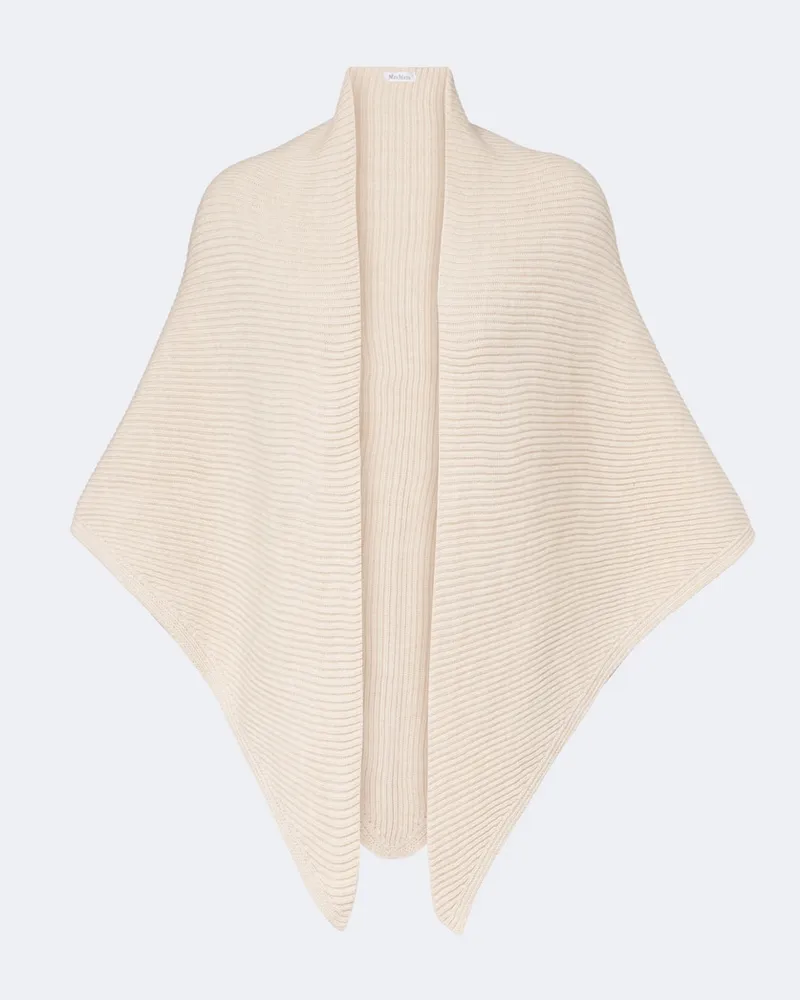 Max Mara Schal aus Schurwolle Beige