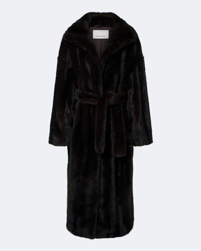 FRANKIE Shop Wickelmantel Ravello Braun