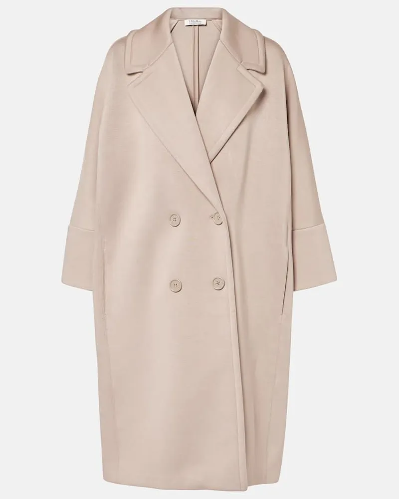 Max Mara Mantel Emma aus Jersey Braun