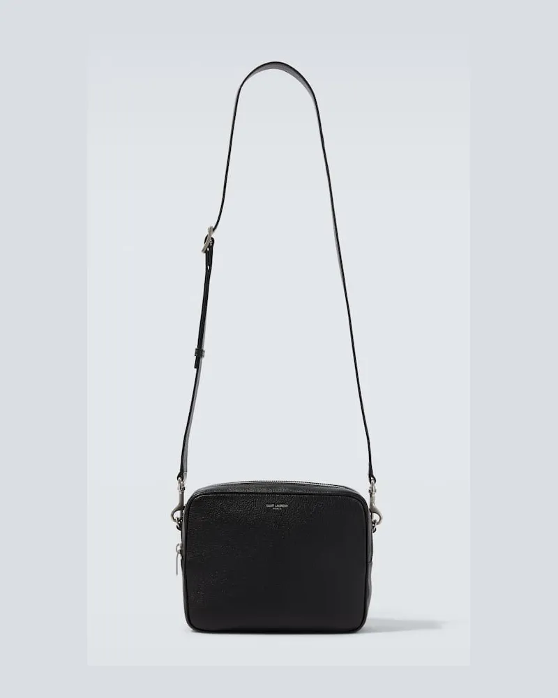 Saint Laurent Schultertasche SPL Small aus Leder Schwarz