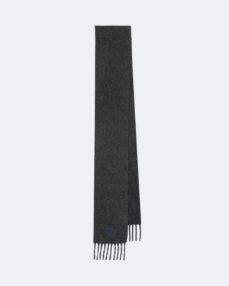 Prada Schal aus Kaschmir Grau