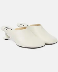 Loewe Mules Toy aus Leder Weiss