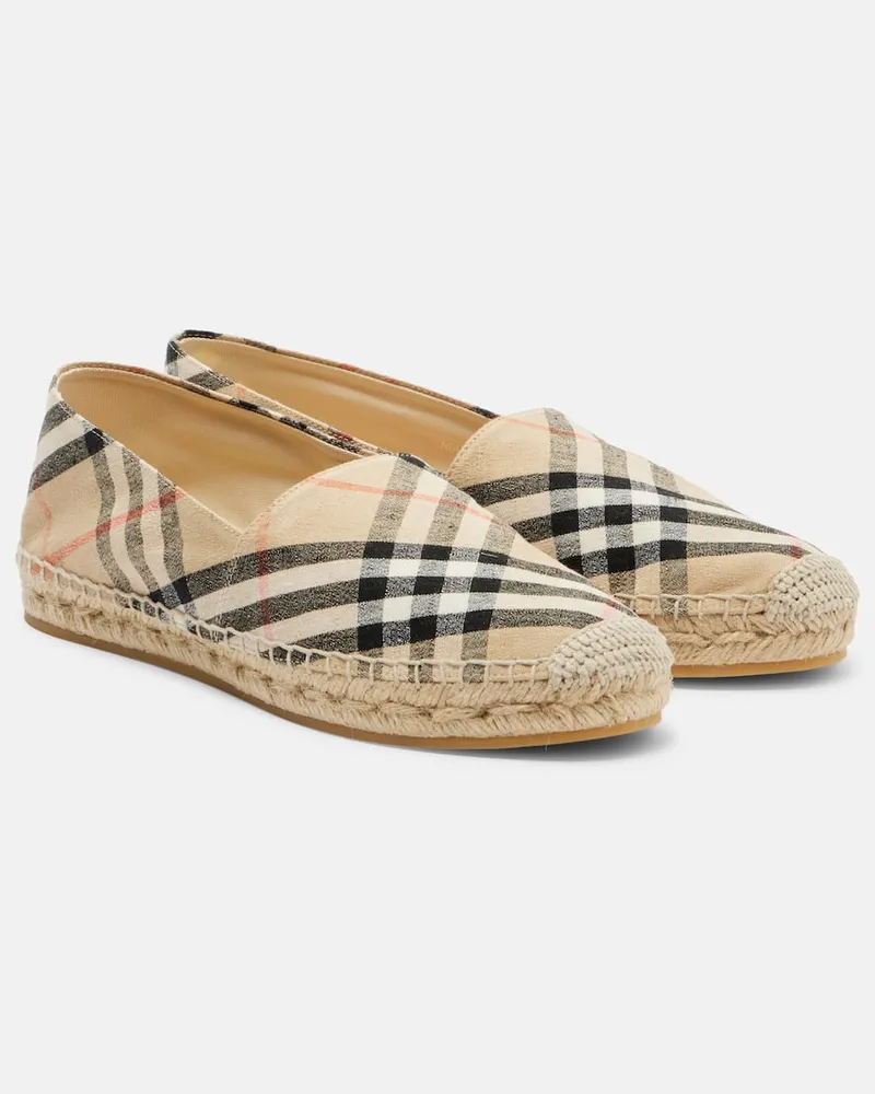 Burberry Espadrilles Burberry Check Beige