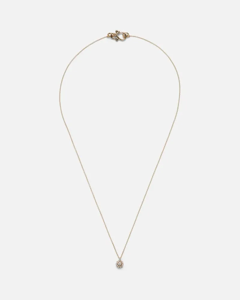 Sophie Bille Brahe Halskette Soleil Simple aus 18kt Gelbgold mit Diamanten Gold