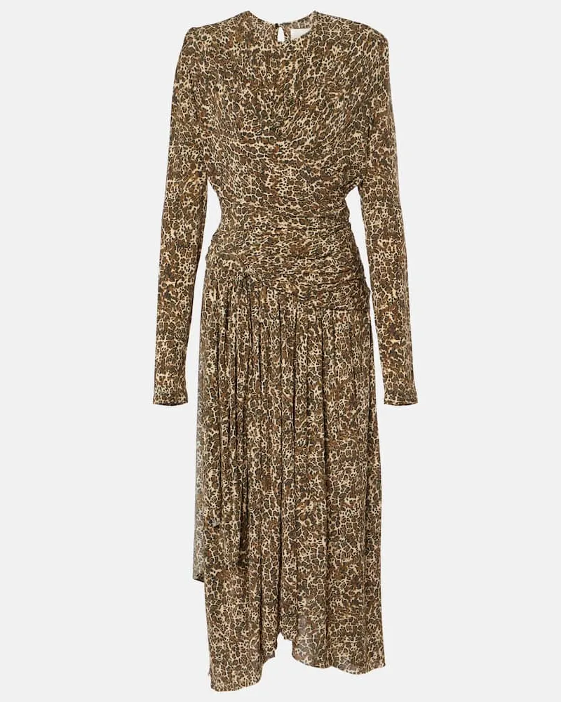 Isabel Marant Bedrucktes Maxikleid Zeidi Braun