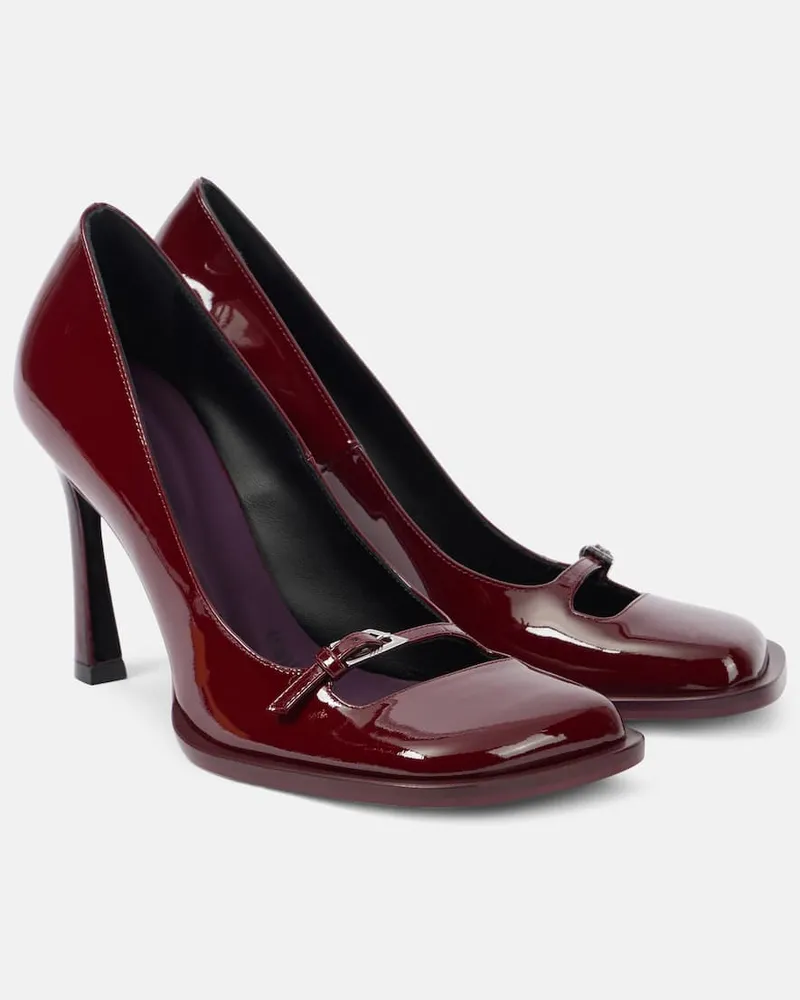 ATTICO Pumps Mia 95 aus Lackleder Burgund